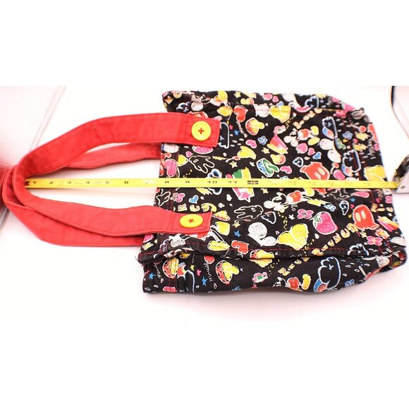 Disneyland Resort Mickey Mouse All Over Print Tote Bag 100% Cotton Book Bag Vtg - Picture 16 of 16